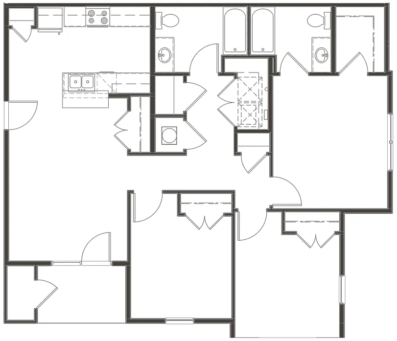 Floor plan 3X2 B