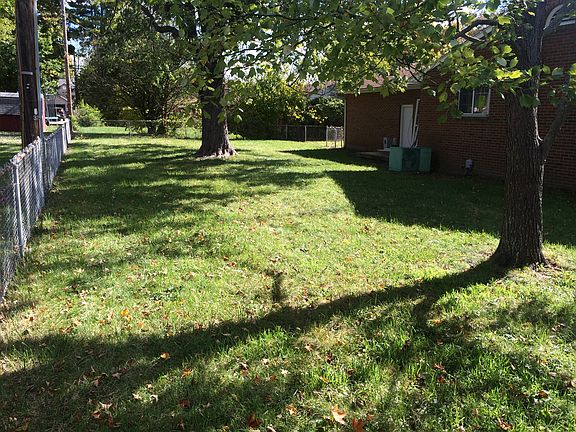 Large back yard.