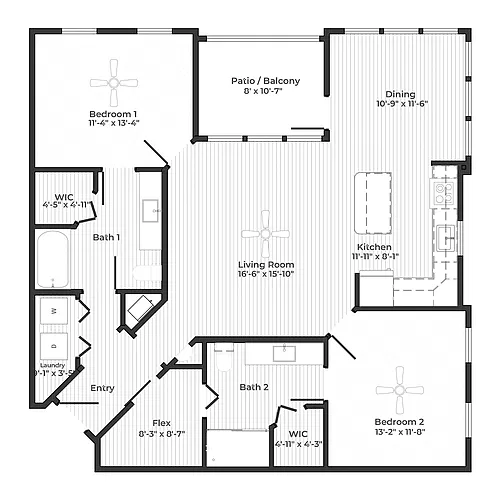 Floor plan The Cadbury