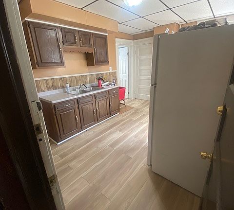 Kitchen view from back hallway