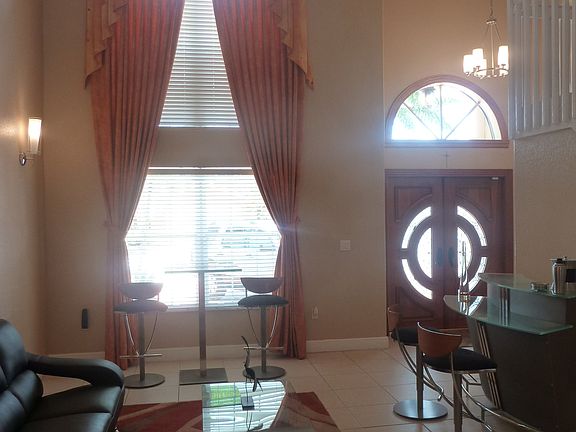 Double height living room