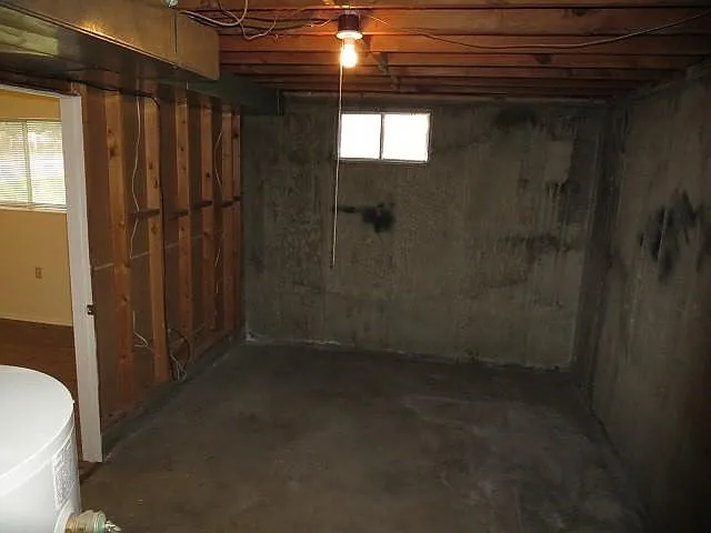 Unfinished laundry, utility, storage