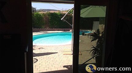 The view from the master bedroom