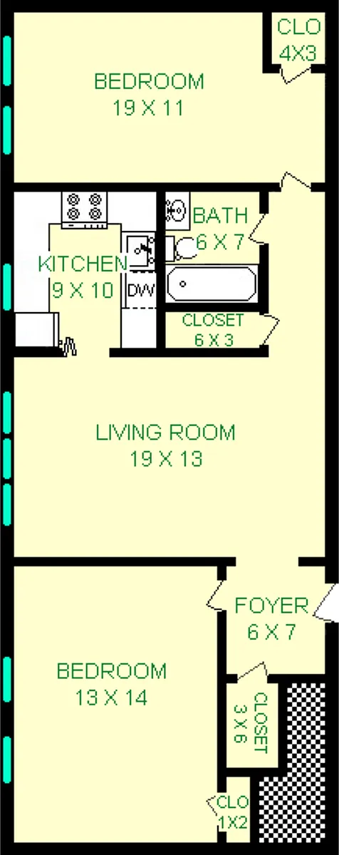 Floor plan Hulton