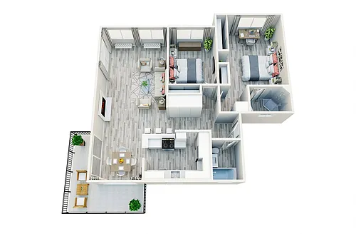 Floor plan B2-VR - 2x2