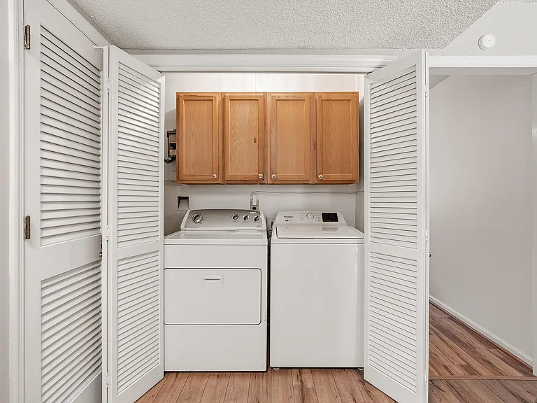In unit washer and dryer