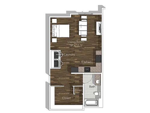 Floor plan Studio B