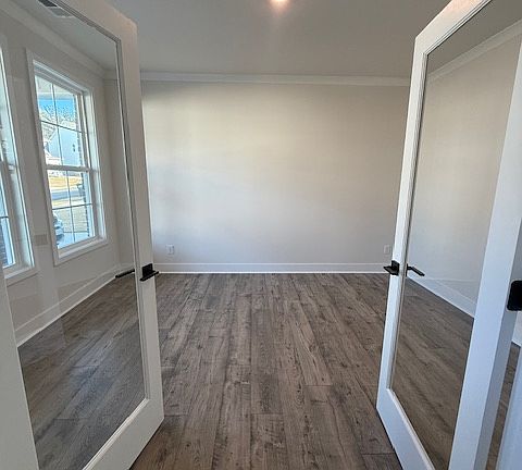 Office space with french doors