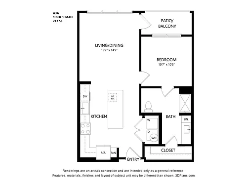 Floor plan A3A