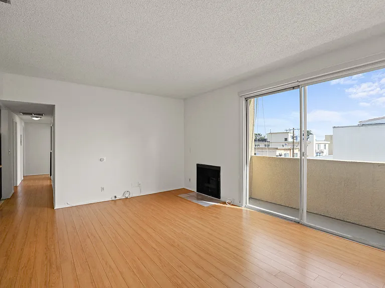 Large Living Room with Balcony and Fireplace