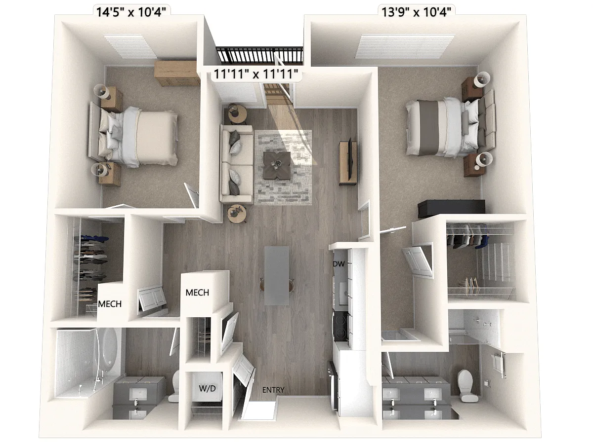 Floor plan B3U