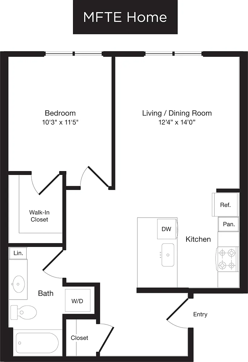 Floor plan A2 East- Income Restricted
