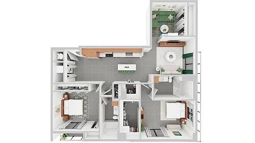 Floor plan B15 + DEN