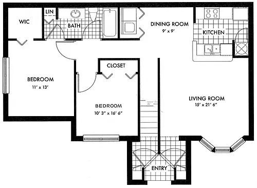 Floor plan Windsor B1A