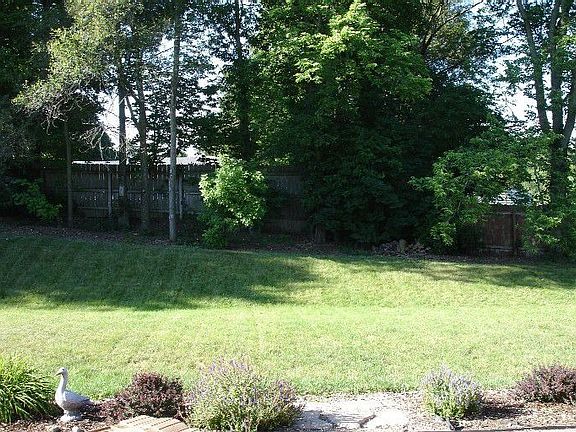 Great fenced backyard