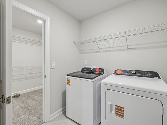 Laundry day just got easier with extra room to store and organize your cleaning essentials.
