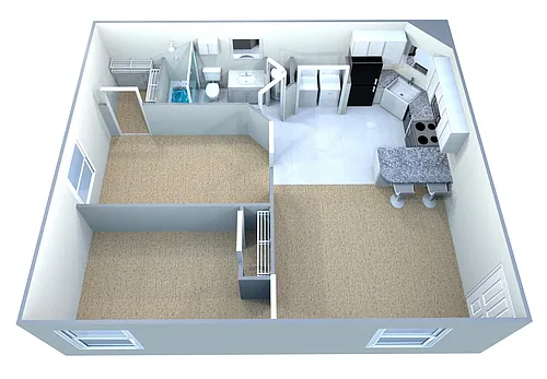 Floor plan Classic Phase II - 2BR