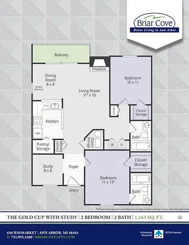 Floor plan Gold Cup w/ Study