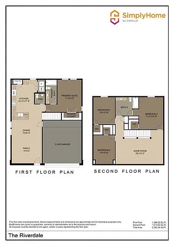 Floor plan 18606 Bell Ravine Drive