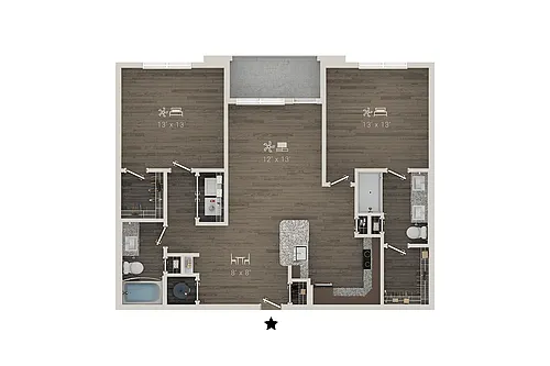 Floor plan B1