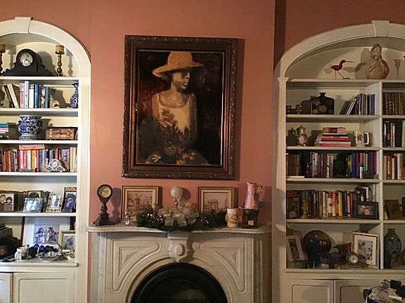 2 marble fireplaces 