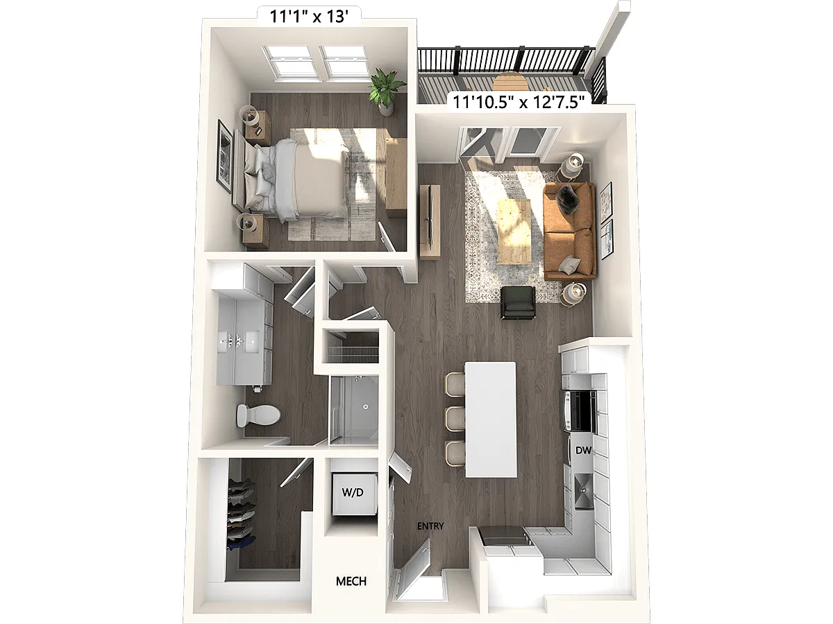 Floor plan A2-731sf-275-675