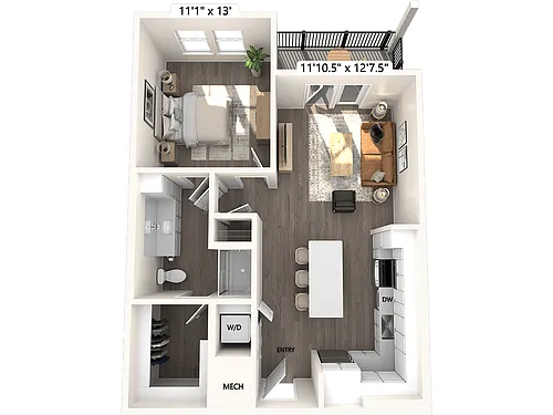 Floor plan A2-731sf-275-675