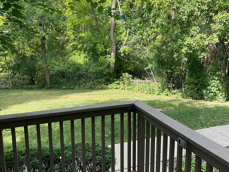 Gorgeous views from the deck with the Dakota Trail on the other side of the trees.