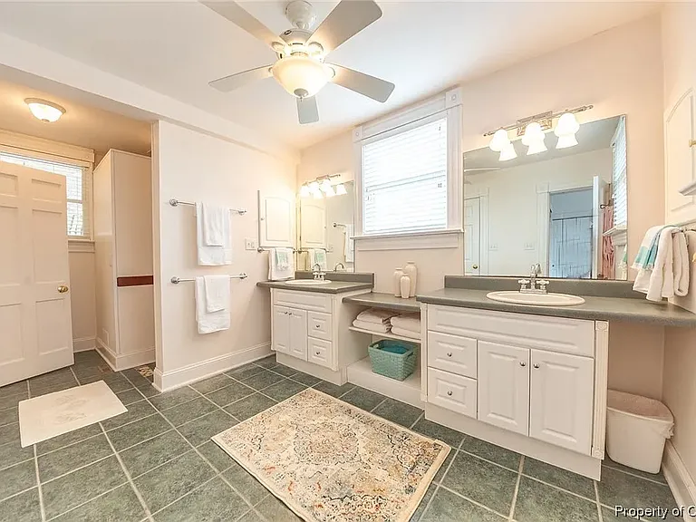 Primary bedroom with walk-in shower