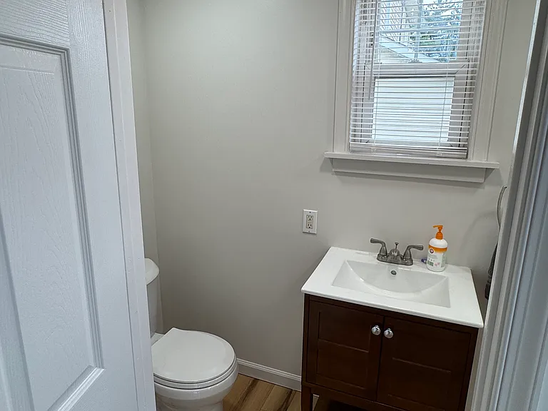 First floor powder room