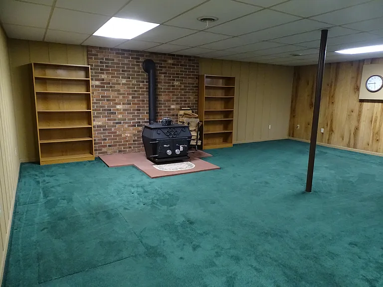 Bonus room is cozy and spacious.