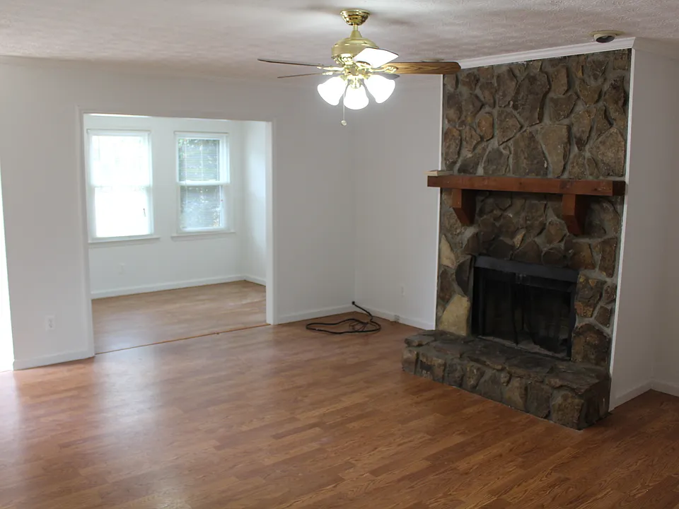 Living room and sunroom.