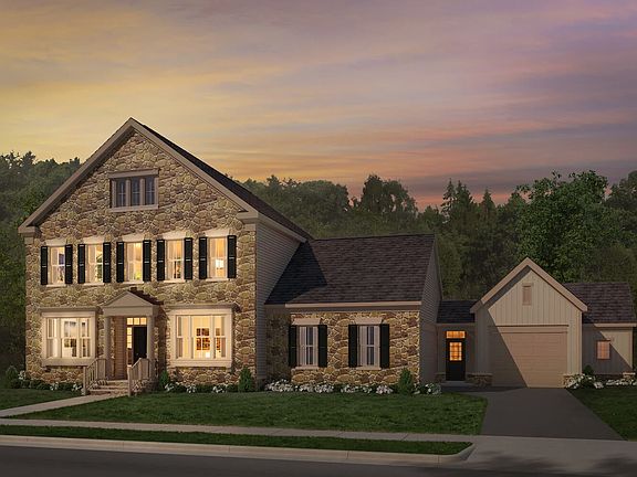 Elevation 2 of the Fillmore II a home design by Brookfield Residential at Waterford Manor