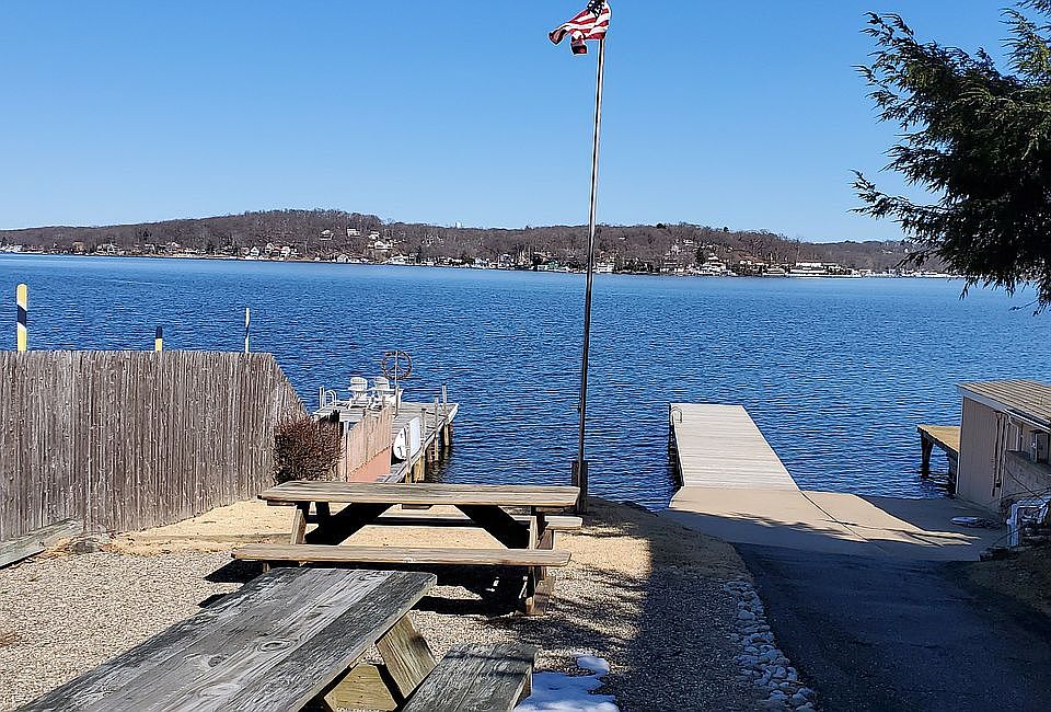 picnic area and dock
