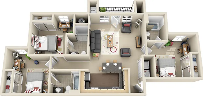 The Village at Chandler Crossings - Furnished Student Living - Priced Per Room — Photo 15