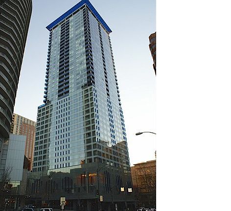 Contemporary Exterior centrally located in downtown Seattle.