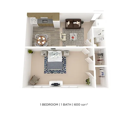Floor plan One Bedroom