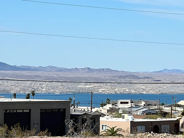 Lake view behind the home