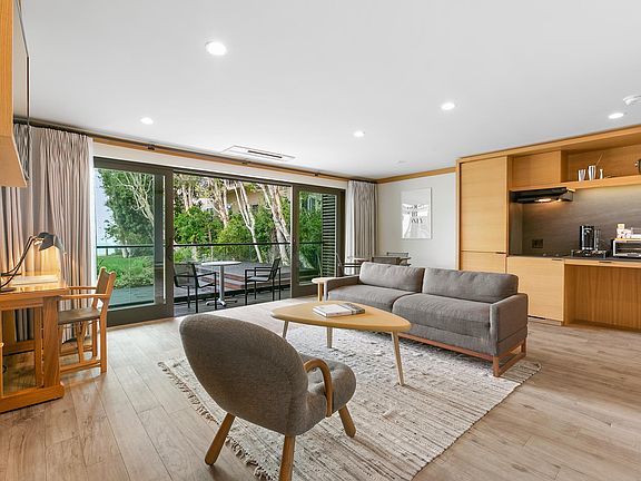 Large glass doors open to your private glass balcony to truly connect with the beautiful outdoors.