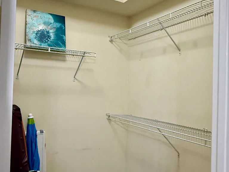 Spacious walk-in closets off of both bedrooms