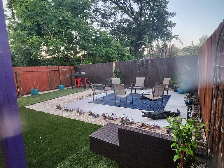 back yard patio