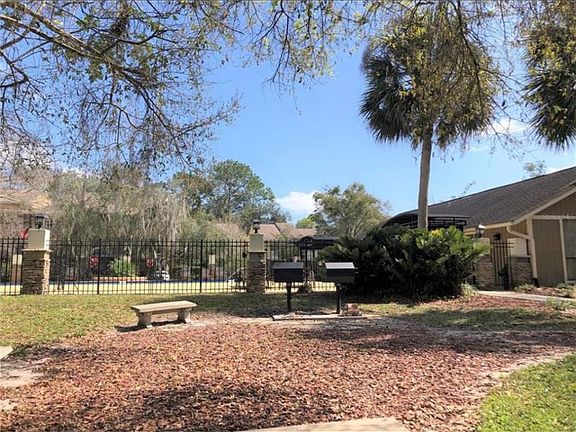 One of the BBQ areas outside of the pool