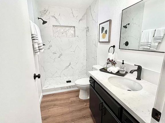 Remodeled master bathroom