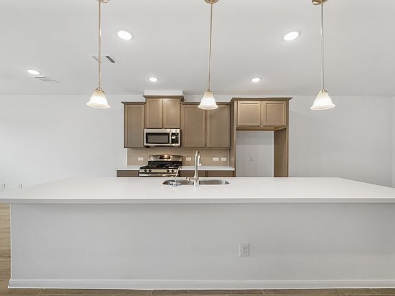 Sprawling kitchen island