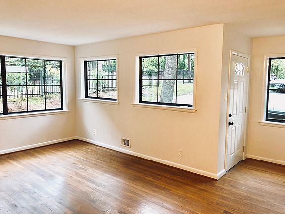 Large picturesque windows with natural light
