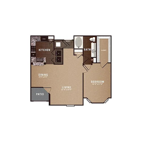 Floor plan A3 1X1
