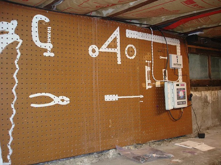 Workshop area in the Basement