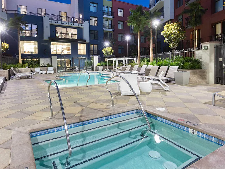 Resort-Style Swimming Pool and Hot Tub