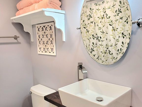 Private bath with large shower