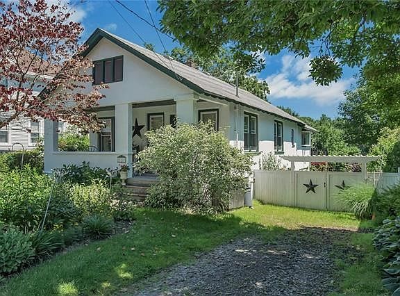 Beautiful gardens surrounds the house.